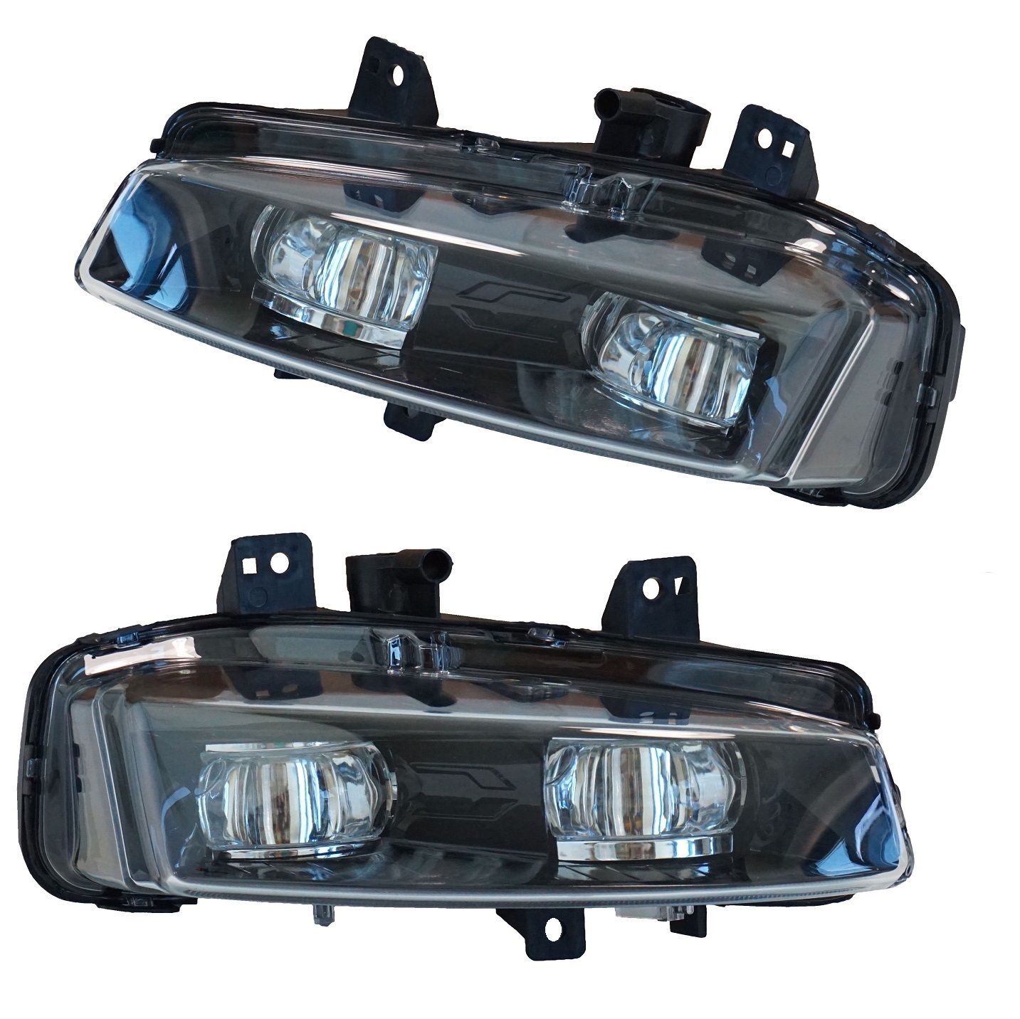 Black Edition Style Front Bumper Fog Lights lamp Range Rover Evoque